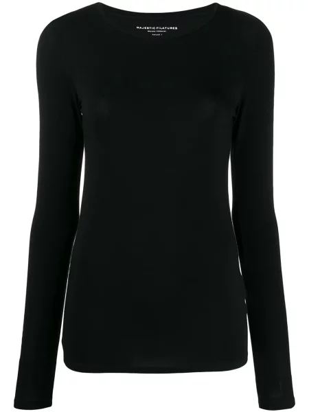 Pulover Majestic Filatures cu decolteu rotund