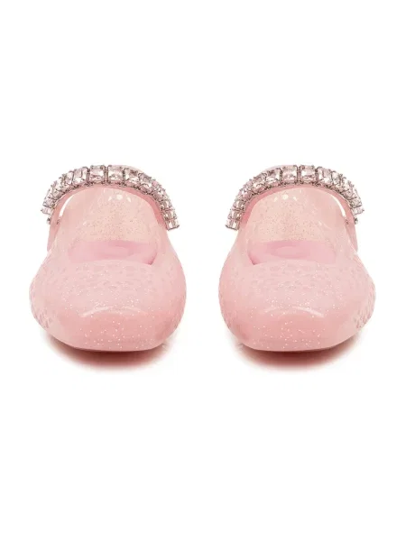 Balerinki Jimmy Choo bez obcasa różowe