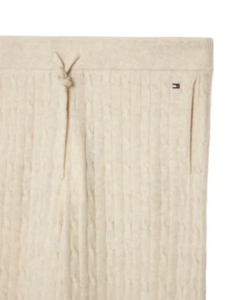 Tommy Hilfiger Megztos kelnės Kreminė