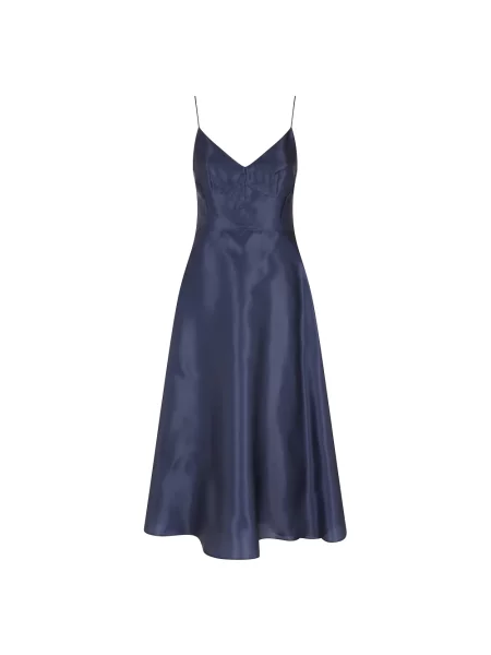 Sukienka Alberta Ferretti z organzy niebieska