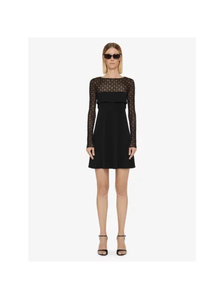 Sukienka mini Givenchy drapowana czarna
