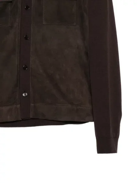 Кожено яке Gucci кафяво