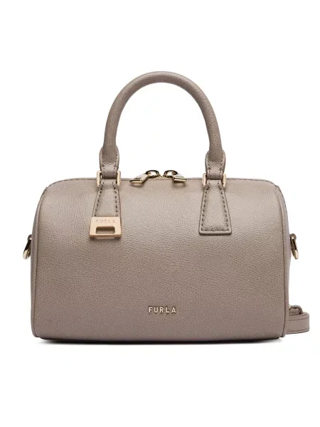 Furla Дамска чанта A Olivia Mini Boston сив
