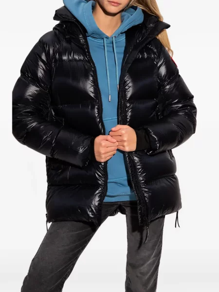 Geacă Canada Goose cu glugă negru