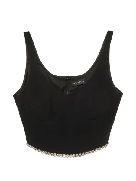 Decupat top David Koma negru