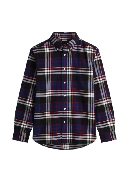 Cămașă Tommy Hilfiger în carouri albastru