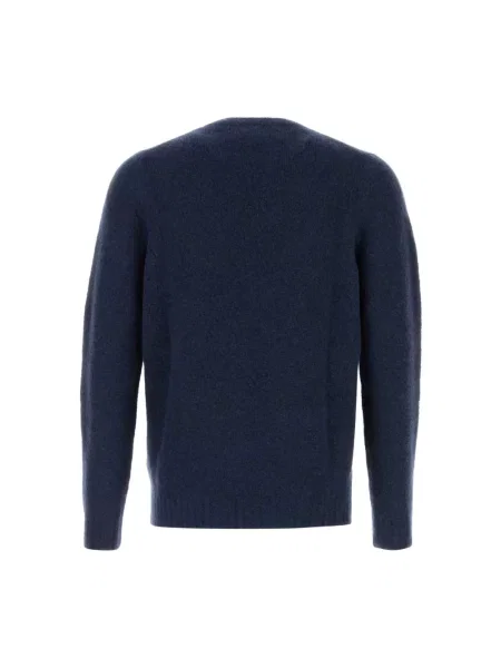 Dzianinowy sweter Fedeli niebieski