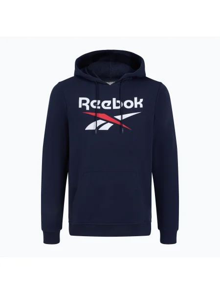 Férfi Reebok Identity Big Logo FT kapucnis pulóver vecnav. Méret: L