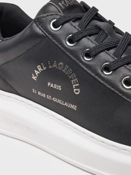 Кожаные кроссовки Karl Lagerfeld черные