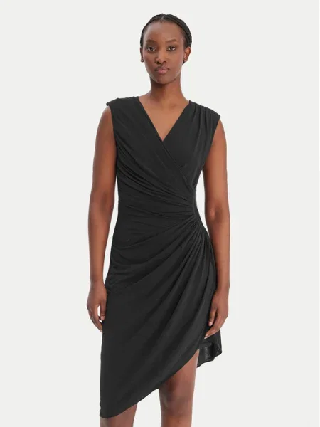 Karl Lagerfeld rochie mini evazati negru