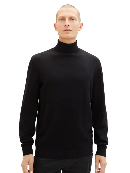 TOM TAILOR Pulover negru