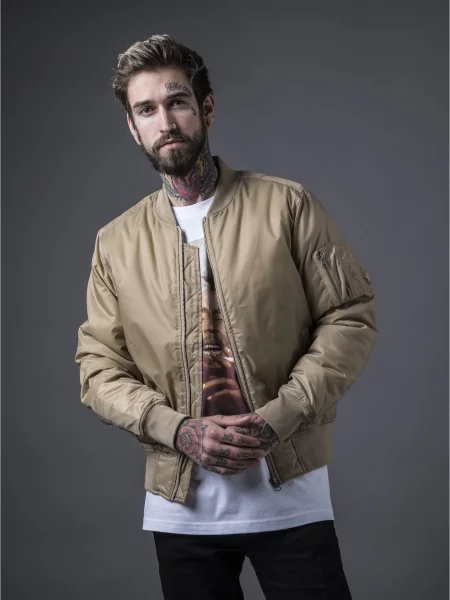 Urban Classics Átmeneti dzseki Basic Bomber Jacket bézs