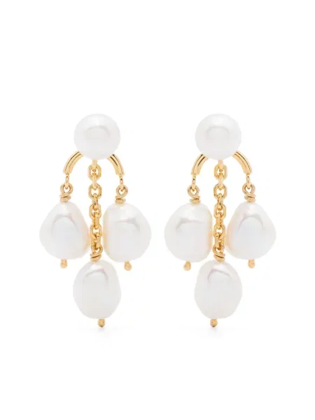 Cercei Wouters & Hendrix cu perle auriu