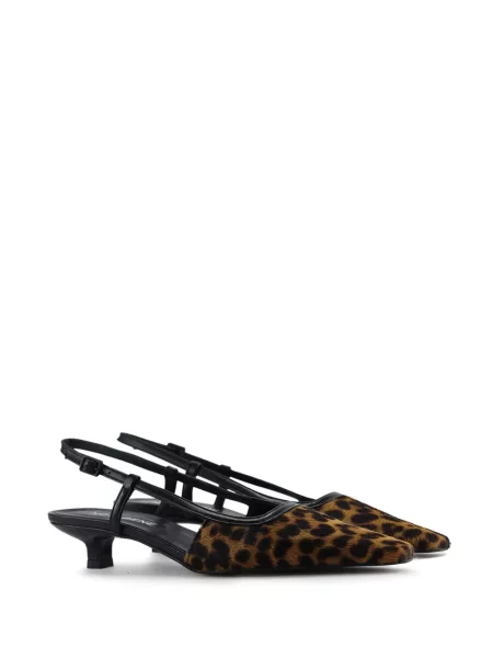 Pantofi cu toc Notabene slingback negru