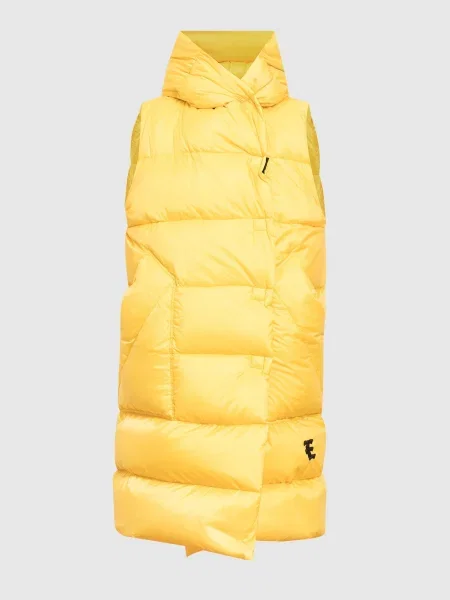 Пуховий жилет із нашивкою логотипу Ermanno Scervino жовтий