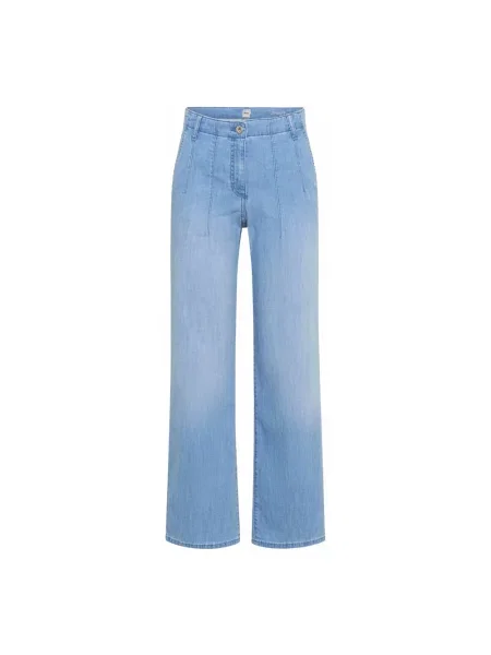 Szerokie jeansy Brax niebieskie