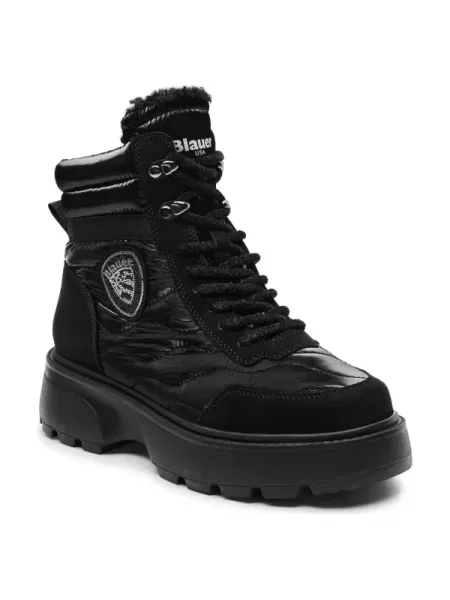 Botine Blauer din piele negru