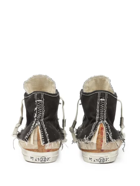 Sneakerși Maison Margiela zdrențuiți negru