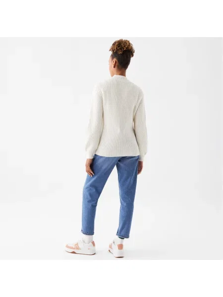 Lacoste Sweter Lacoste biały