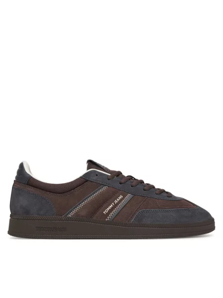 Sneakersy Tommy Jeans brązowe