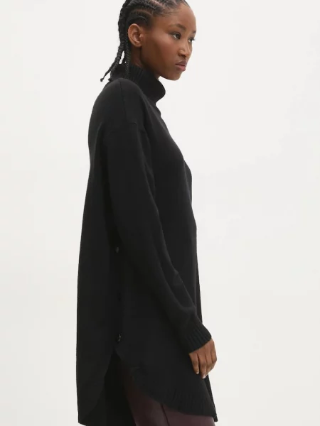 Answear Lab pulover femei cu guler negru