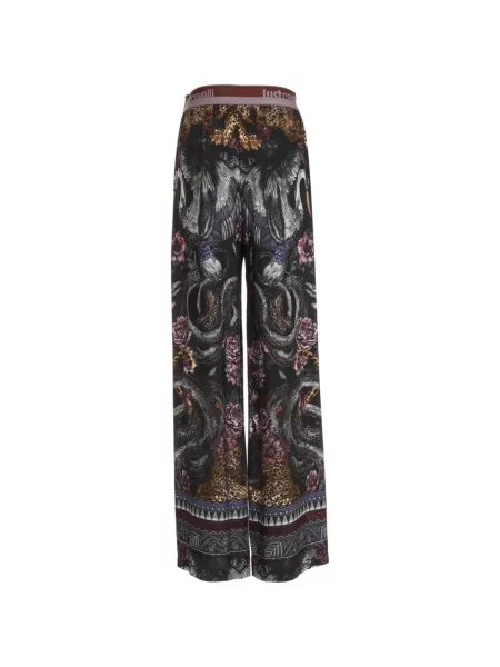 Pantaloni Just Cavalli cu imagine negru
