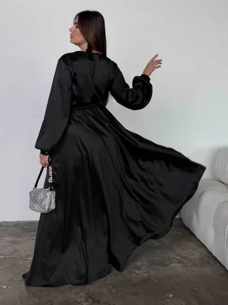 Сукня максі Jadone Fashion Platie_Shiko_Black віскоза/поліестер чорний