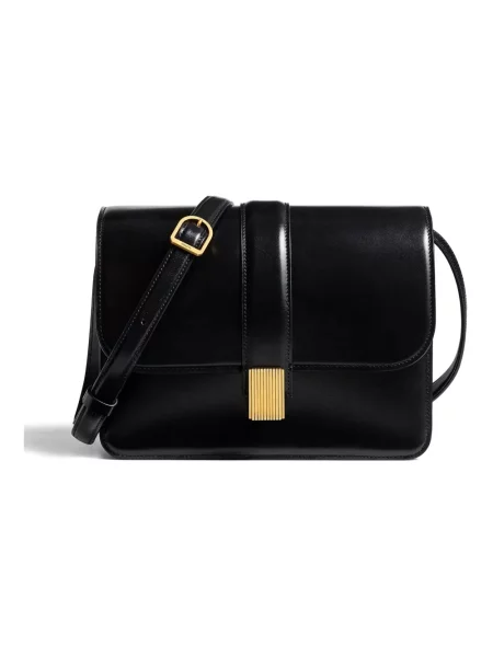 Torebka crossbody Khaite skórzana czarna