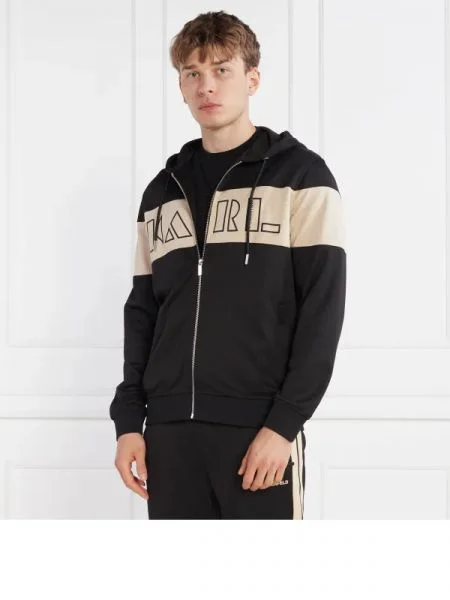 Karl Lagerfeld Hanorac SWEAT HOODY negru