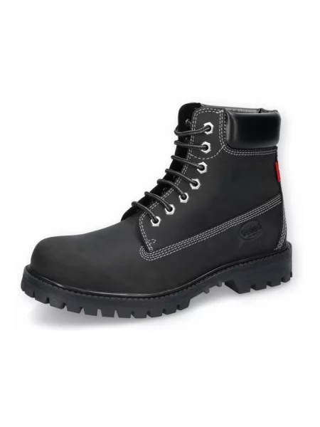 Botki Dockers skórzane czarne