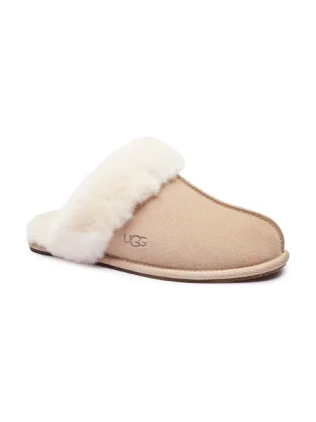 UGG De piele papuci de casă W SCUFFETTE II maro