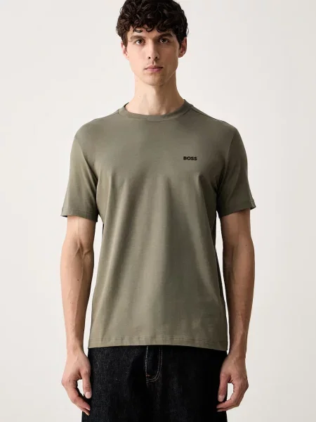 BOSS Green tricou pentru bărbați din cu Tee verde