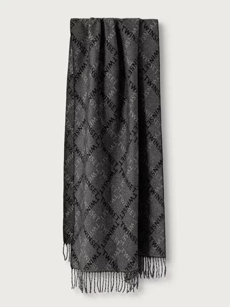 Twinset fular pentru femei negru