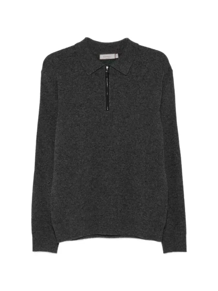 Tricou polo Canali gri