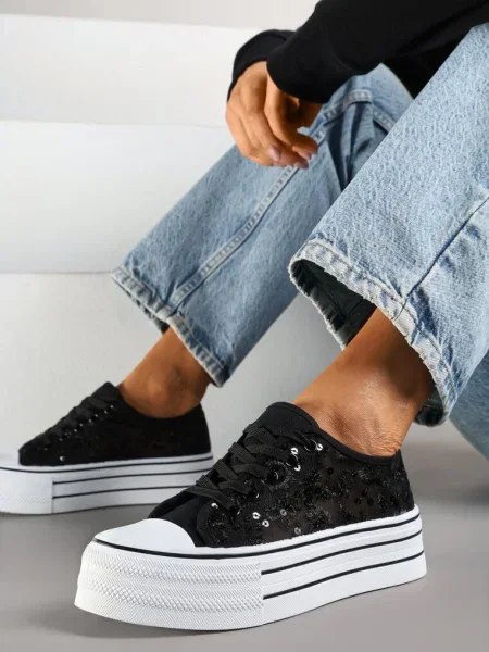 Teniși înalți Telanila negri