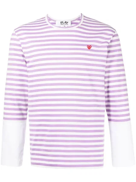 Tricou Comme Des Garcons Play lung violet