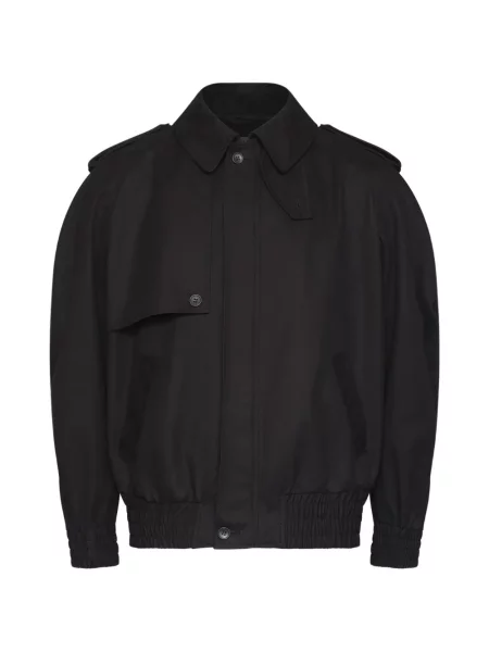Geacă Mm6 Maison Margiela din țesătură twill negru