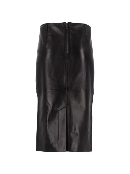 Fustă din piele Isabel Marant negru