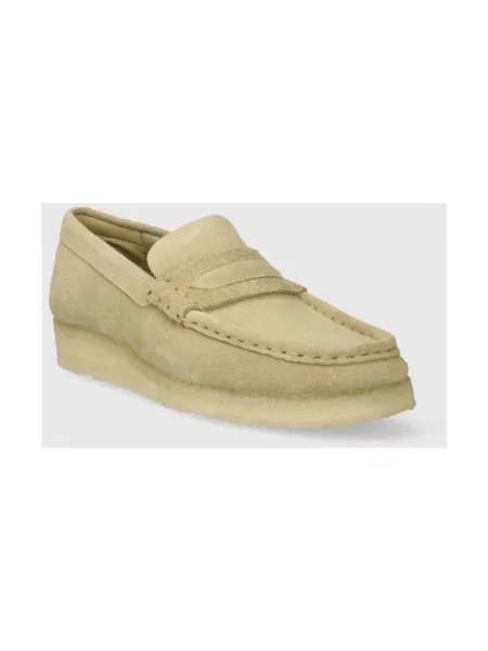 Mokasyny Clarks Originals zamszowe beżowe