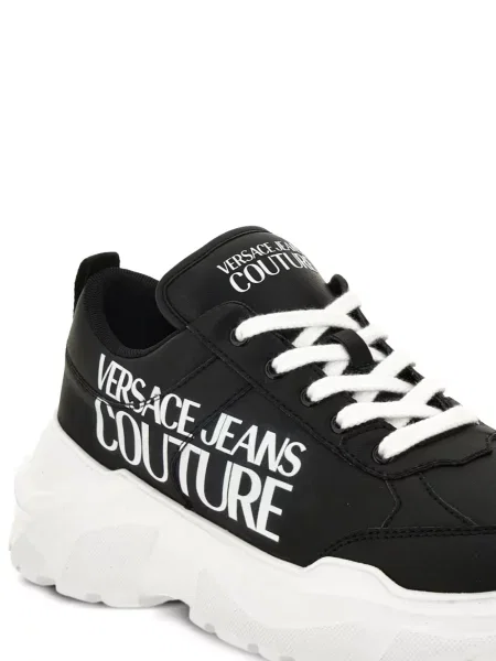 Sneakerși Versace Jeans Couture cu imagine chunky negru