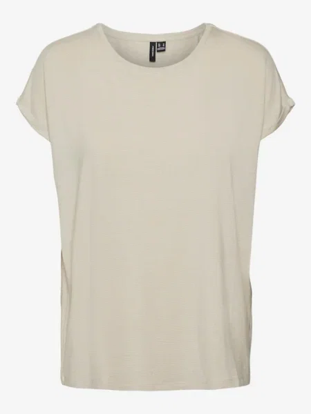 VERO MODA Tričko VMLAVA krémová béžová