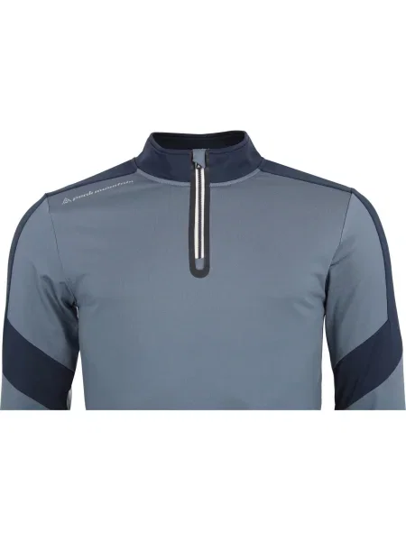 Tricou mânecă lungă Peak Mountain albastru