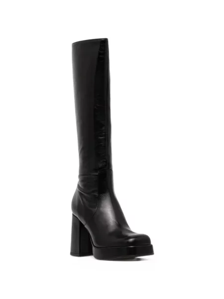 Botine Jonak Paris cu platformă negru
