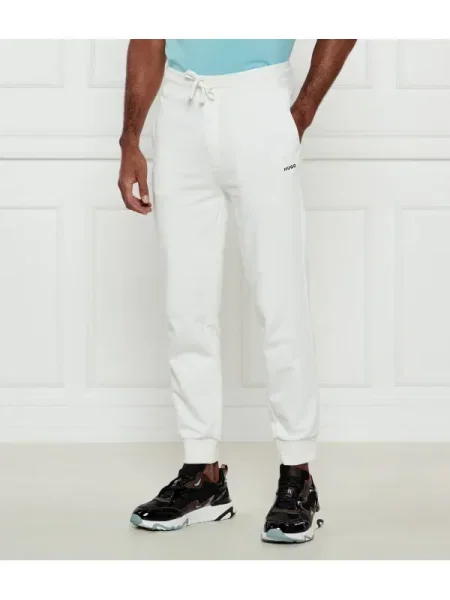 HUGO Pantaloni de trening | Regular Fit alb