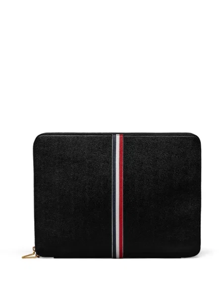 Portofel Thom Browne din piele negru