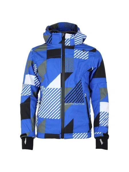 Geacă Peak Mountain softshell albastru