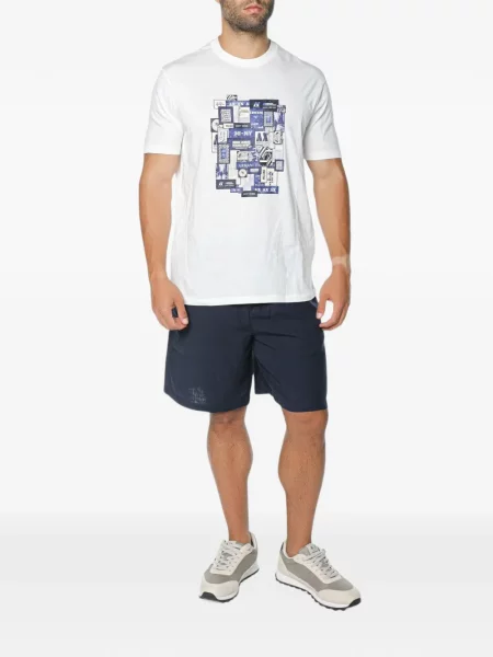 Tricou Armani Exchange cu imagine alb