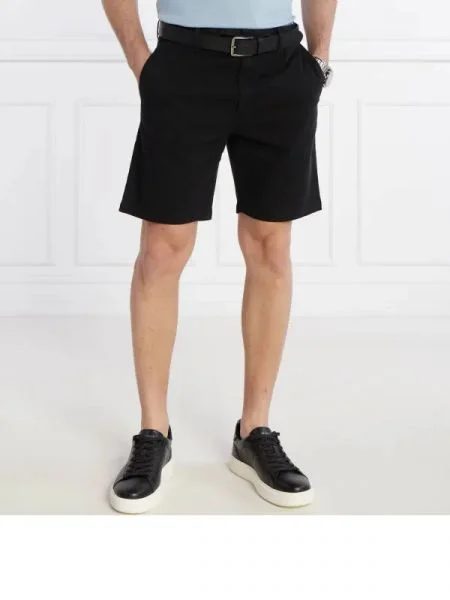 BOSS ORANGE Pantaloni scurți Chino | Tapered fit negru