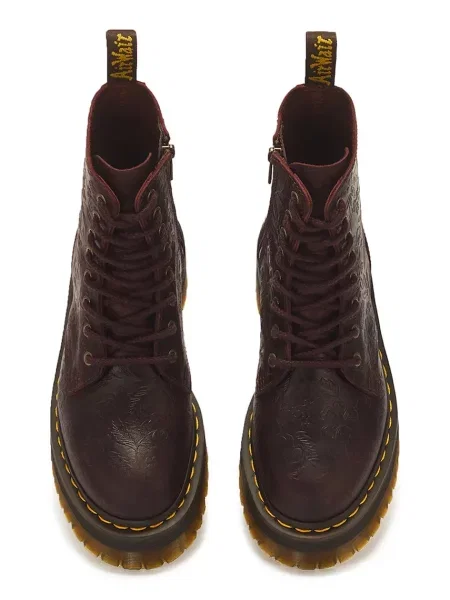 Кожаные ботильоны Dr. Martens в цветочек