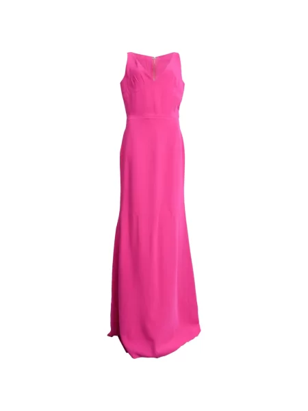 Rochie maxi Victoria Beckham cu decolteu în V roz